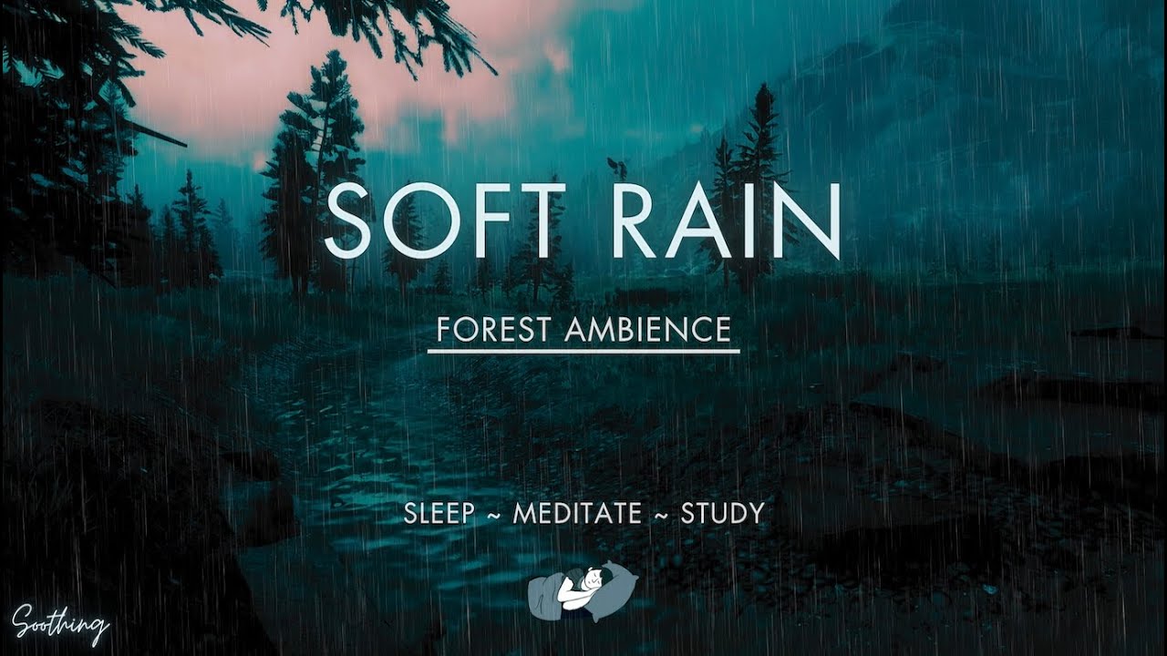 Soft Rain Over A Creek | No Midroll Ads | Soothing Rain Sounds For Sleeping | RDR2 ASMR