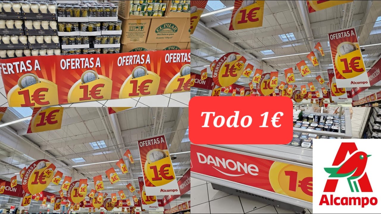 Alcampo TODO 1€ Ofertas Alimentación Gran Ahorro en Primeras Marcas
