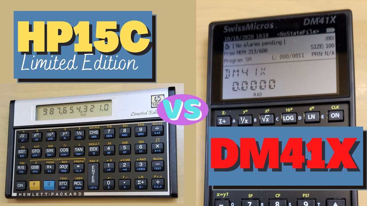 HP15c vs DM41X