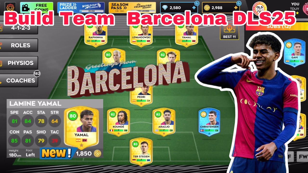 Сборка команды Barcelona Trong DLS25