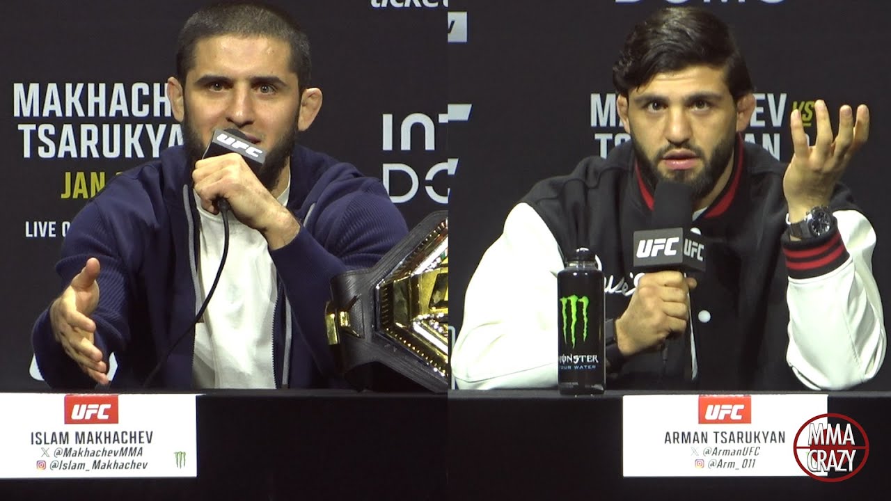 Islam Makhachev vs. Arman Tsarukyan December Press Conference Highlights UFC 311