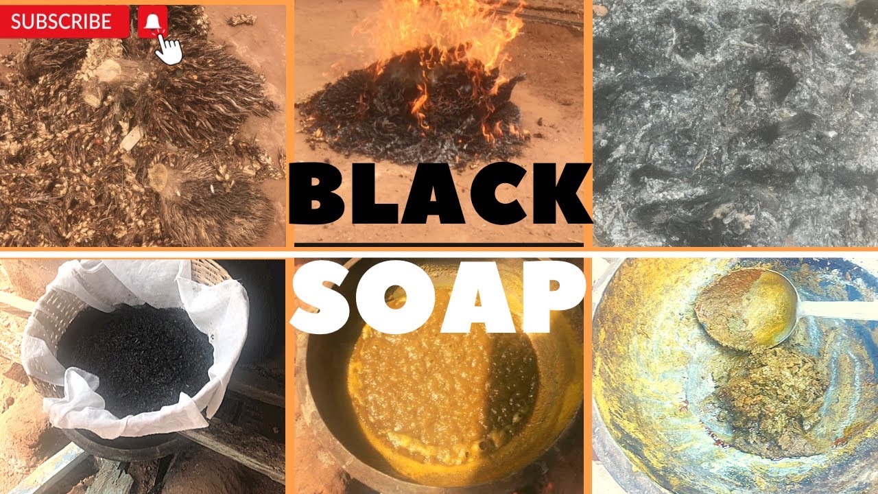 TRADITIONAL WAY OF MAKING BLACK SOAP/ IGBO WAYS OF MAKING BLACKSOAP. LEARN SOAP MAKING IN 9MIN.