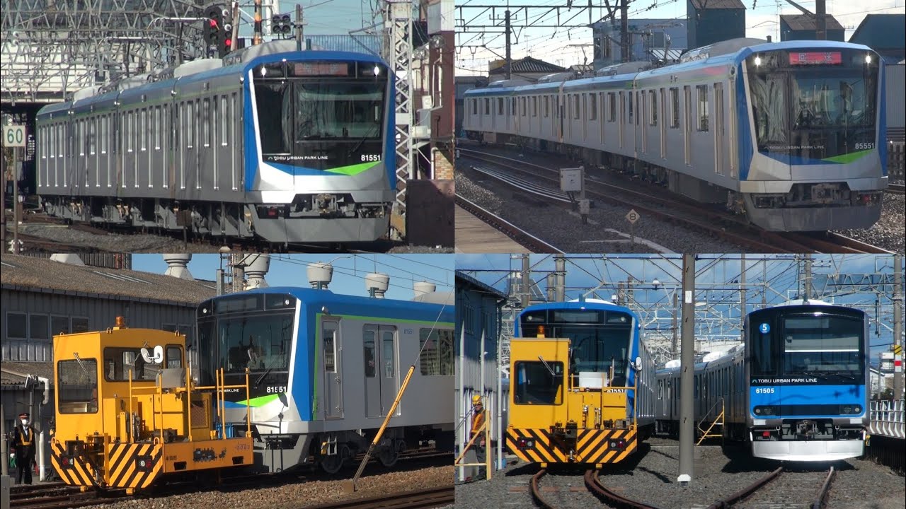 4両で本線走行 東武80050系81551F津覇入場回送元60000系中間車サハ64602➡サハ83551改番 組み込み5両化へ