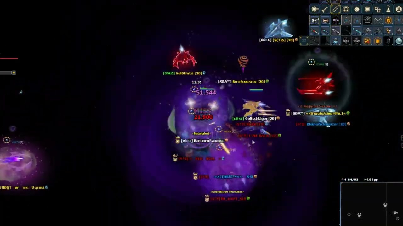 Darkorbit DE4 I fights against S†Ξ