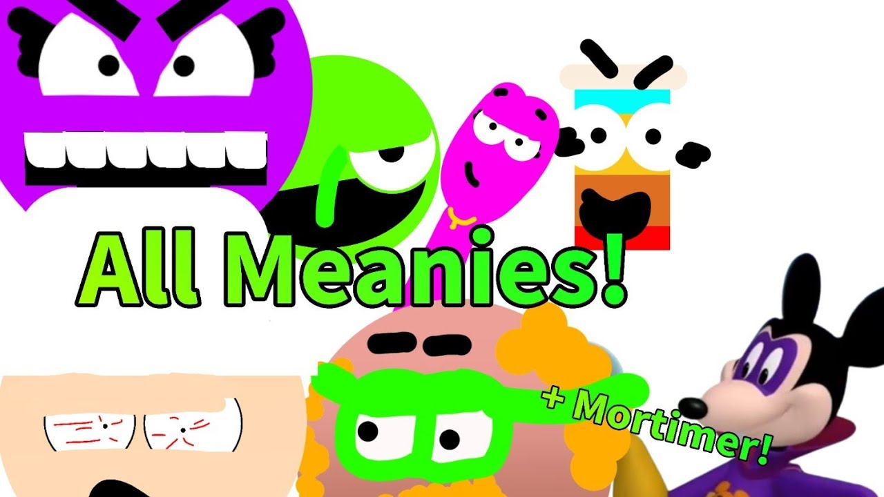 Numberjacks Tales From The Sofa: All Meanie Songs! +Mortimer!