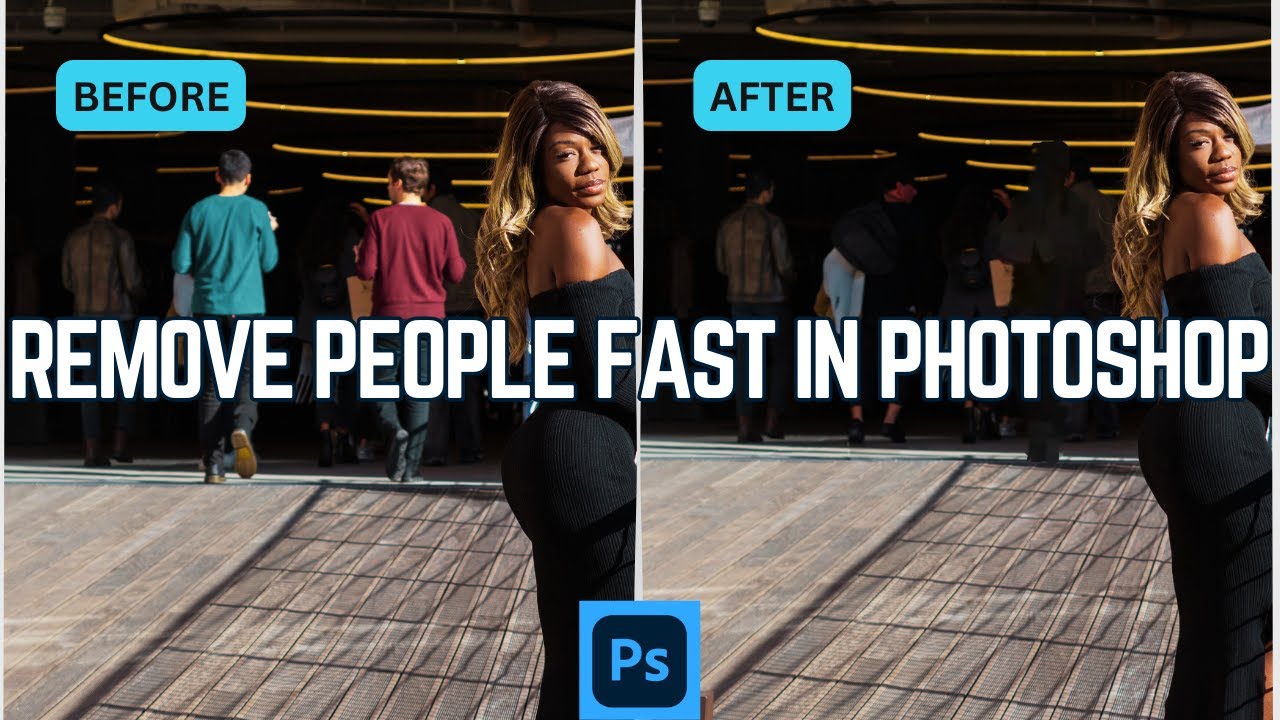 Remove People FAST in Adobe Photoshop | Generative Fill vs Content Aware