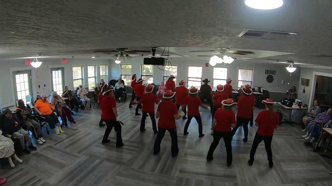 Hot Steppers Christmas Performance at Timberwood Nursing
