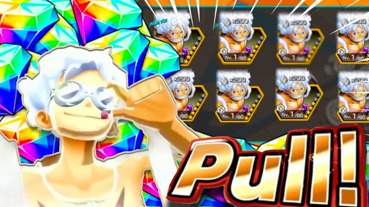 TIRANDO SUMMONS  a LUFFY GEAR 5 V2,  One Piece Bounty Rush (OPBR)