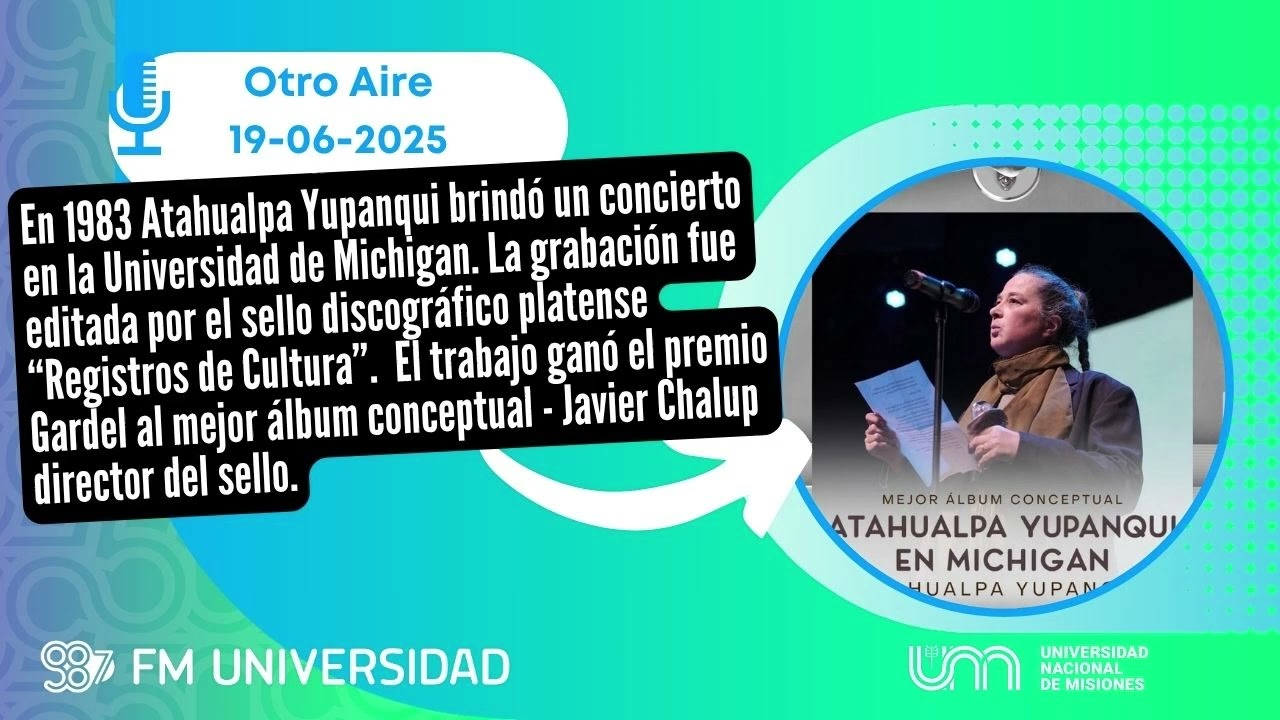 Javier Chalup.  Premio Gardel al mejor &aacute;lbum conceptual.