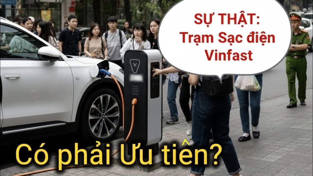 Cận cảnh trạm sạc VinFast trên vỉa hè Sài Gòn: Tiện lợi hay lấn chiếm? 