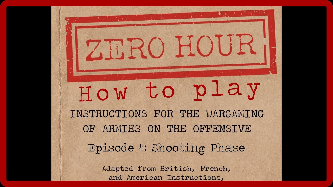Zero Hour How to Play   Episode 4 - Shooting -   With Designer David Stone