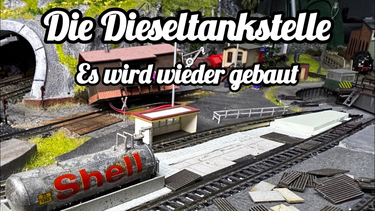 Die Dieseltankstelle - mein Betriebswerk in Spur-N 1:160, Meine Modellbahnanlage, Bastelstunde 