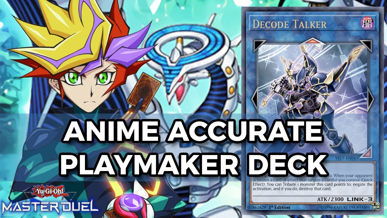 Master Duel Anime Accurate Playmaker Code Talker/Cyberse Deck