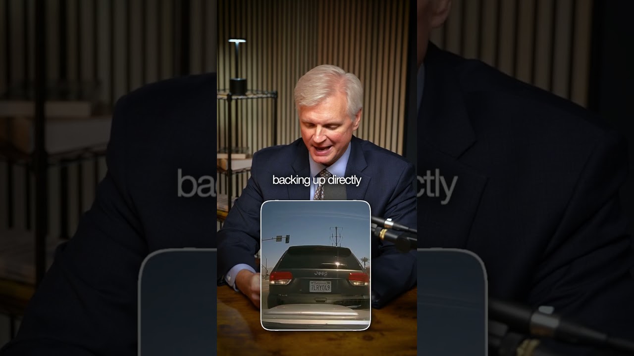 Driver Backs Into Me at Red Light (Scam or Just Stupid?) #shorts #personalinjuryattorney #lawyer