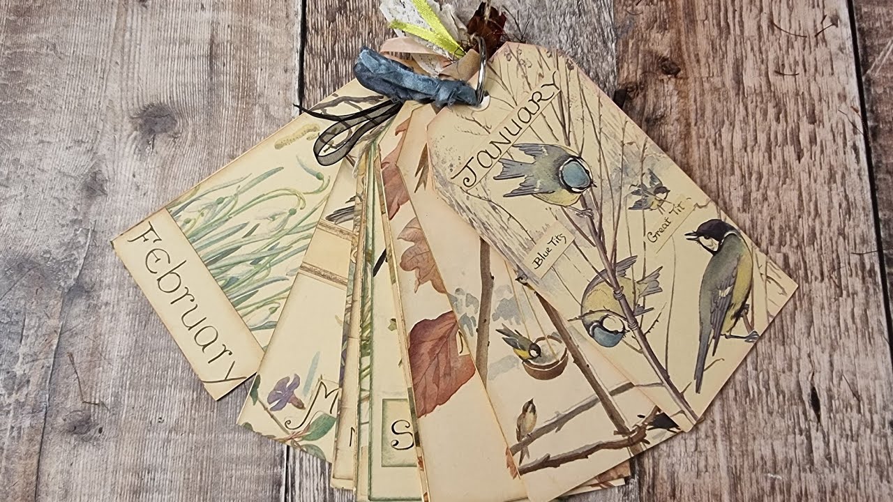 Edith Holden Tag Book - Finishing the Unfinished - Tatty Treasure & Friends January Challenge