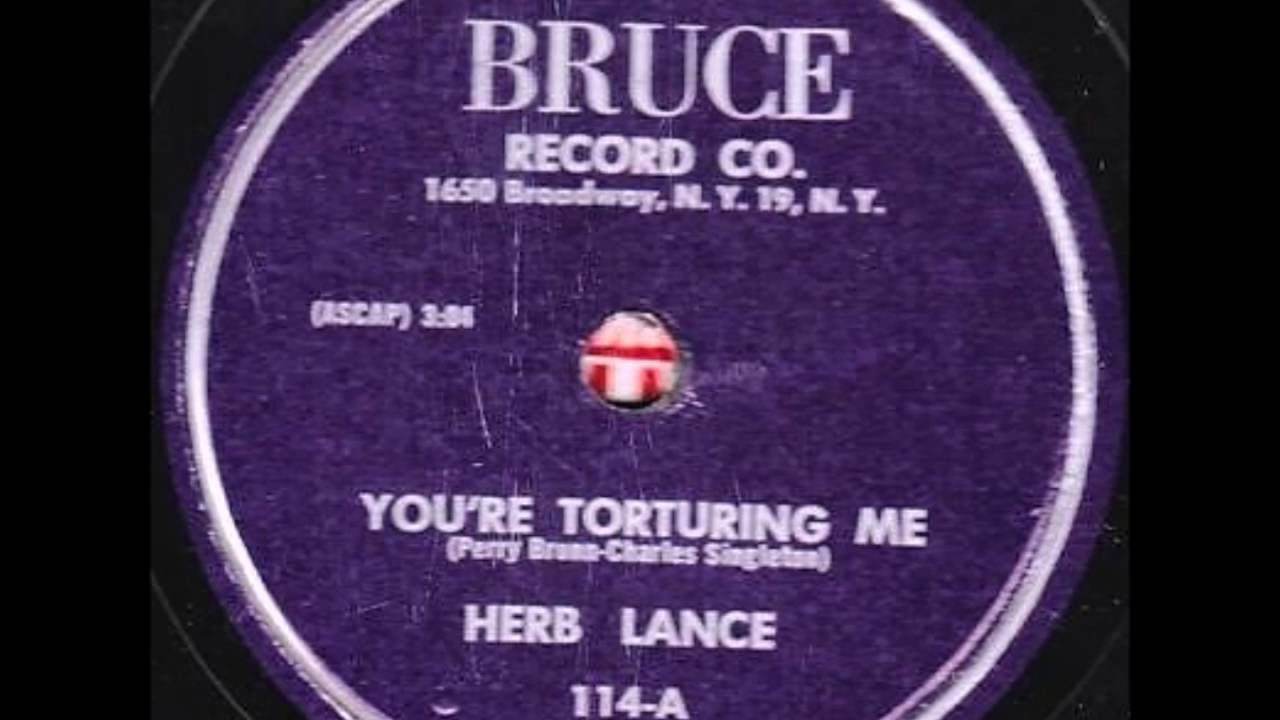 HERB LANCE AND GROUP - NO MORE TROUBLE - BRUCE 114 - 1954