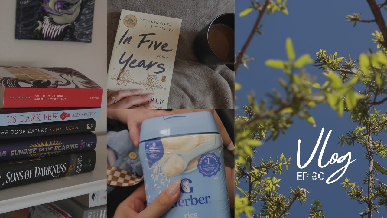 ВИДЕОБЛОГ • ЭПИЗОД 90 | Тихие дни домохозяйки ♡ ︎ Покупка детского питания, книг, цветущих деревьев