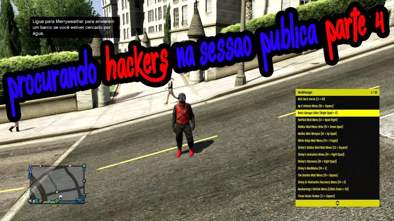 GTA V DEU RUIM ??? PROCURANDO HACKER NA SESSAO PUBLICA !!!