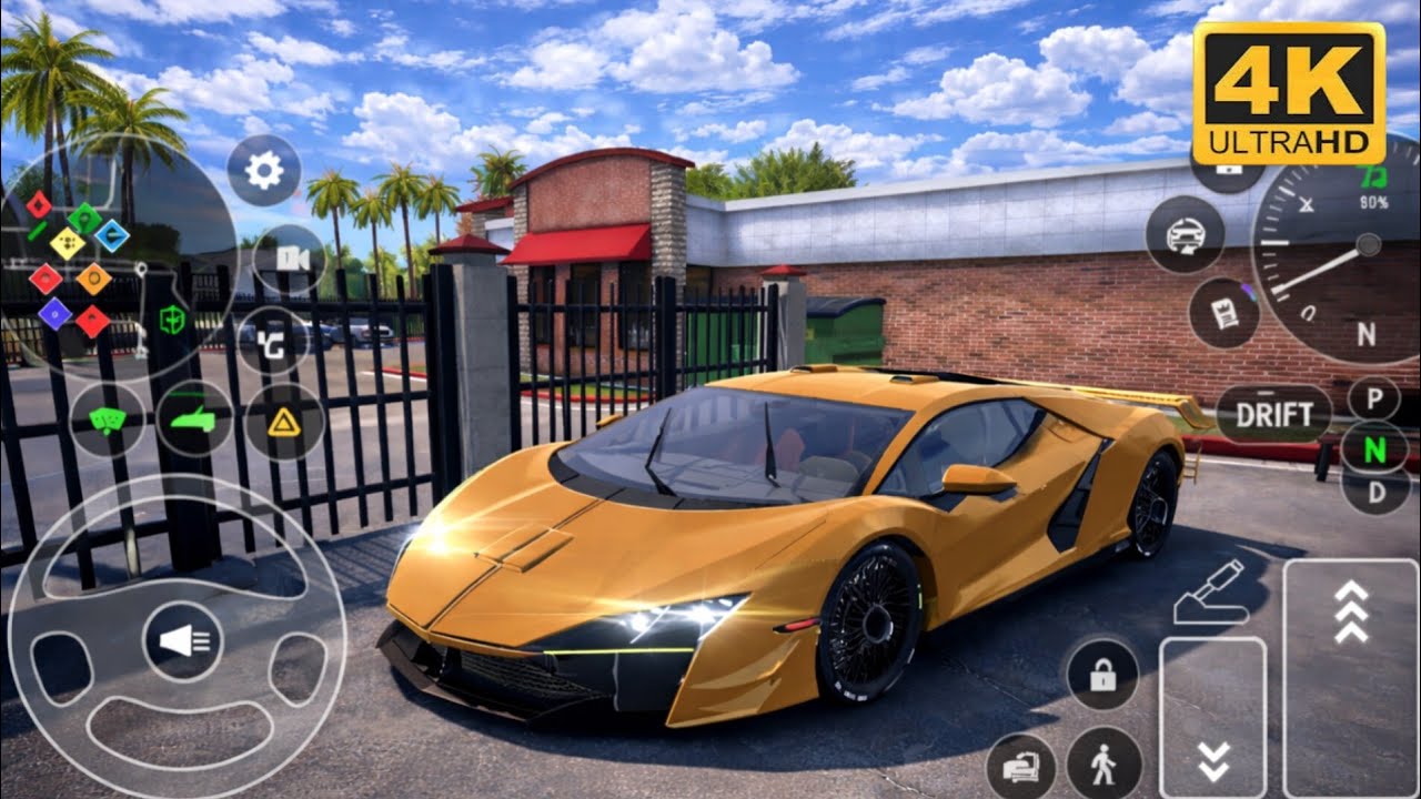 Lamborghini Revuelto Car Parking Driving School Gameplay |4k Ultra Graphics 