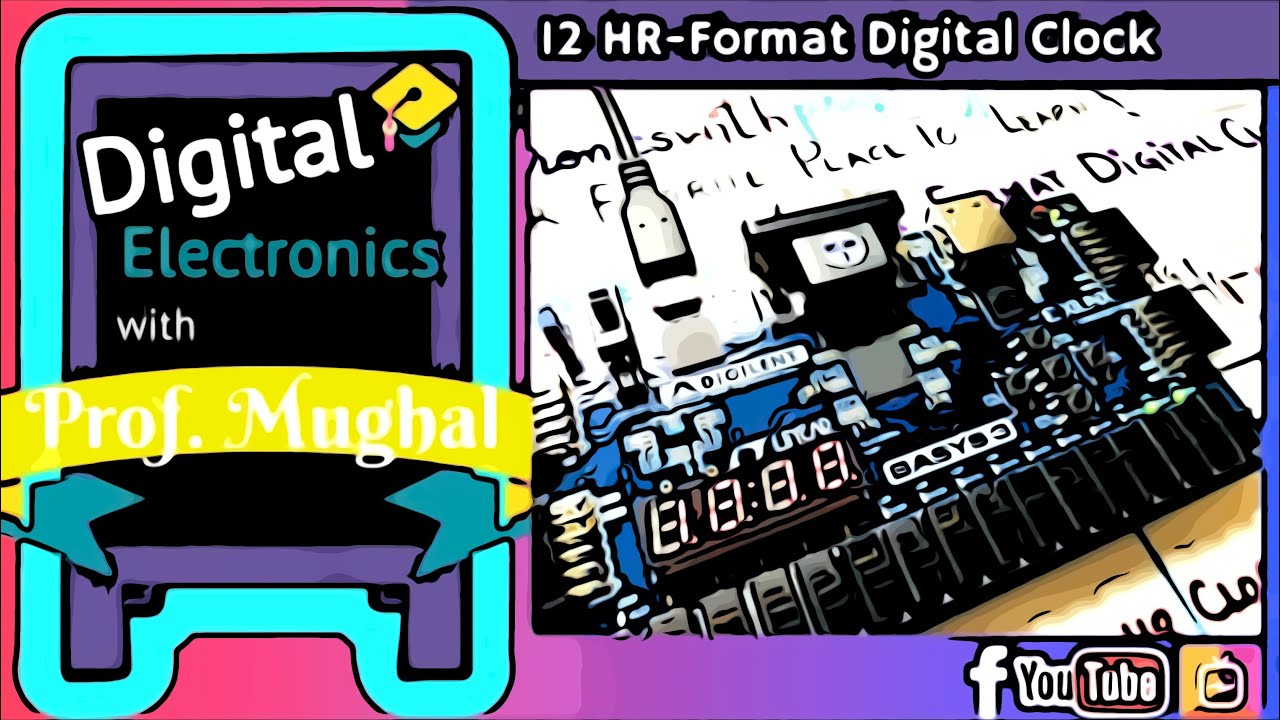 #23 FPGA Project ➠12-Hr Format Digital Clock | Basys 3 FPGA Board | Verilog