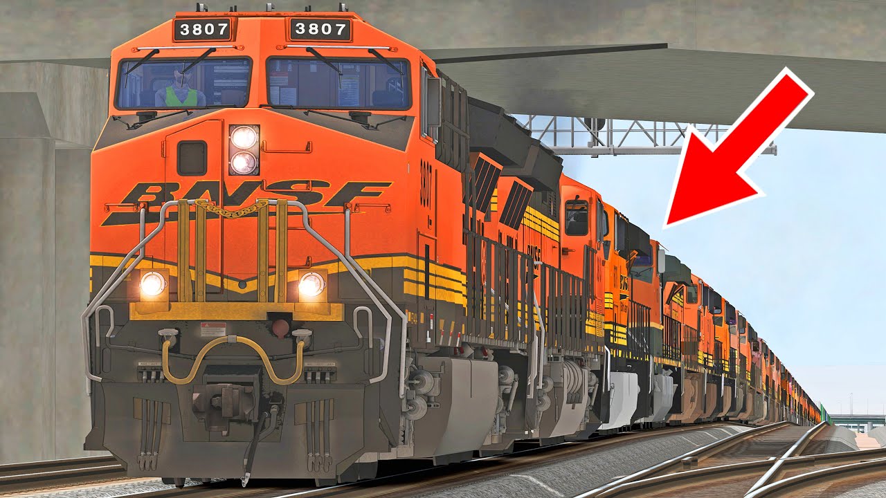 BNSF Power Move and Long Train!