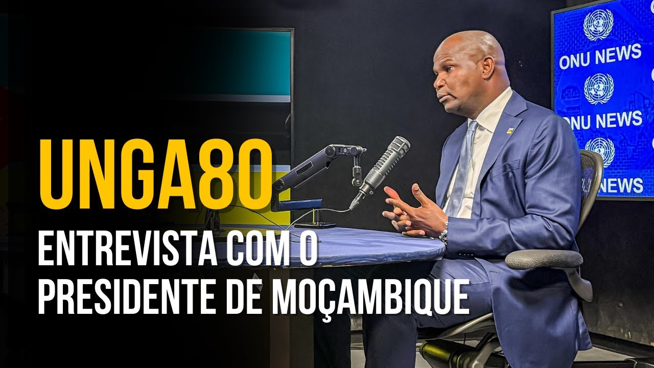 Entrevista com o presidente de Moçambique, Daniel Chapo, sobre #UNGA80