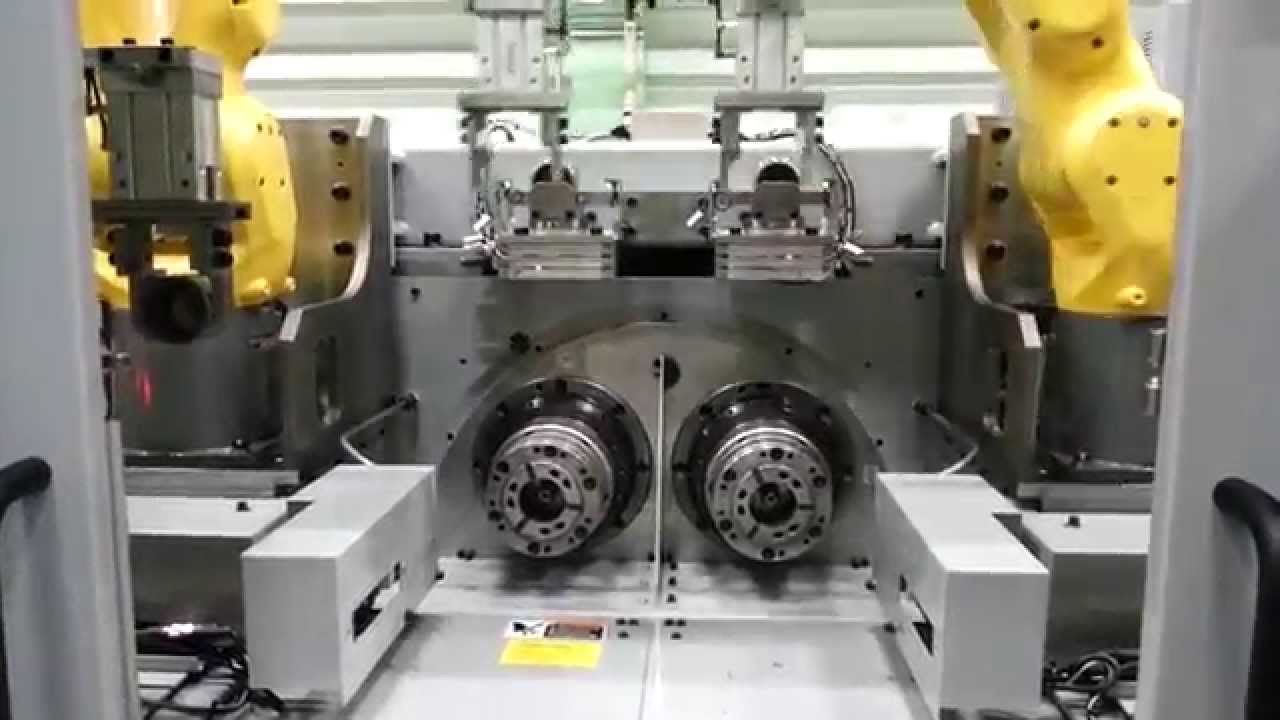 KITAKO-SHIMADA HS4200n Four Spindle CNC Horizontal Lathe With Robot