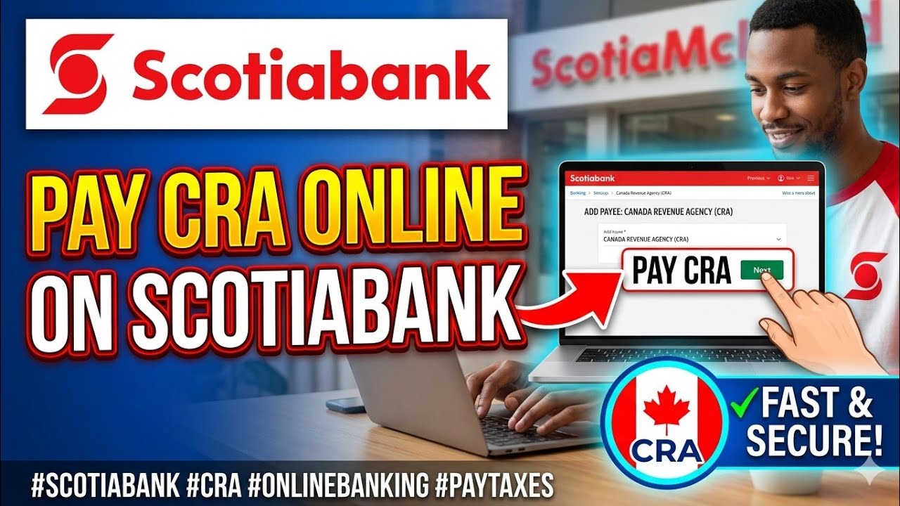 How to pay CRA online banking on Scotiabank | Scotiabank CRA payment guide | Pay Canadian taxes