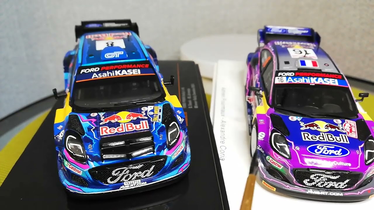 Ford Puma Rally1 Hybrid Rally Sweden 2023 Tänak Ott Järveoja Martin 1/43 IXO Rally Car Models