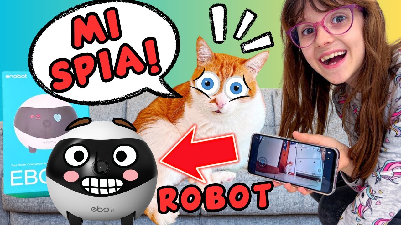 Spiamo Daniel e Bia con un mini robot! EBO SE