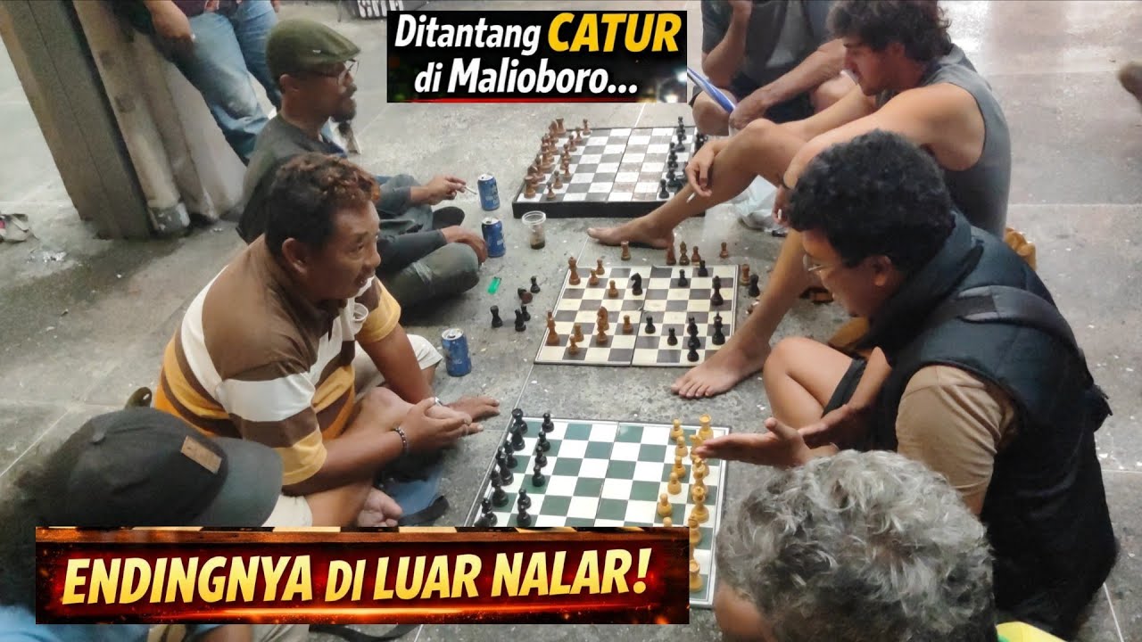 DITANTANG Catur Oleh Bapak-bapak di Malioboro, Endingnya Diluar Nalar! 