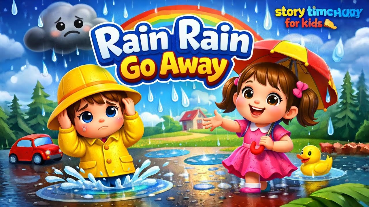 Rain, Rain, Go Away 🌧️☔ | Nursery Rhyme for Kids 👶🎶 | Story Time for Kids