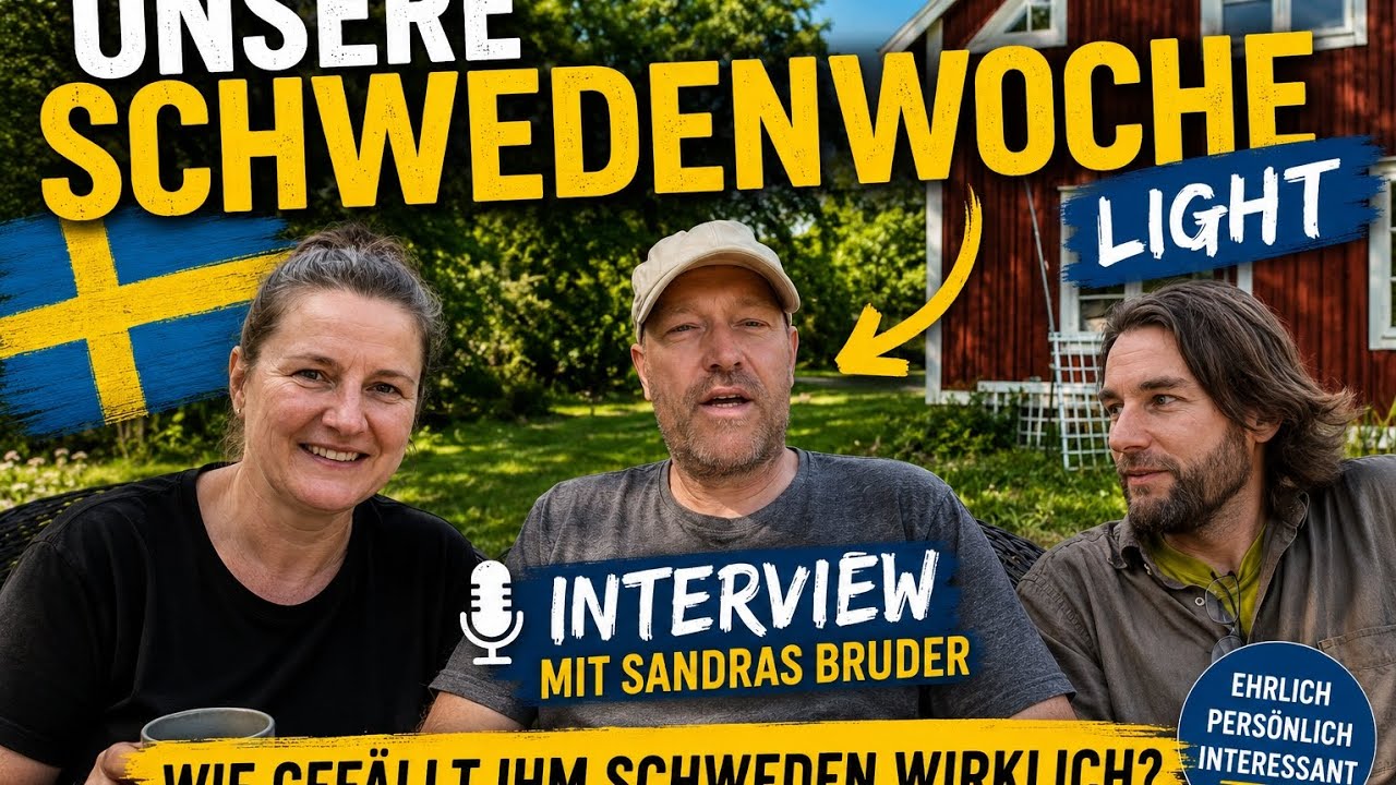 Besuch aus Deutschland in Schweden 🇸🇪 | Ehrliches Interview mit Sandras Bruder