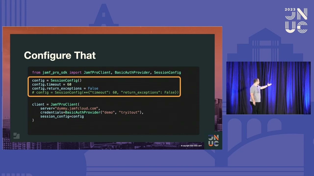 Now You Too Have an SDK for Jamf Pro! | JNUC 2023