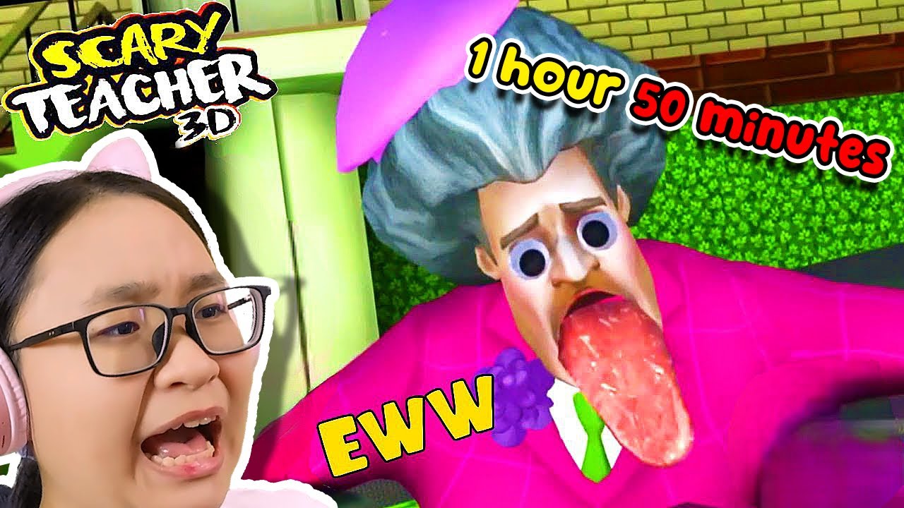 I Played Scary Teacher 3D for 1 Hour 50 Minutes! (SUPERCUT PART 3)