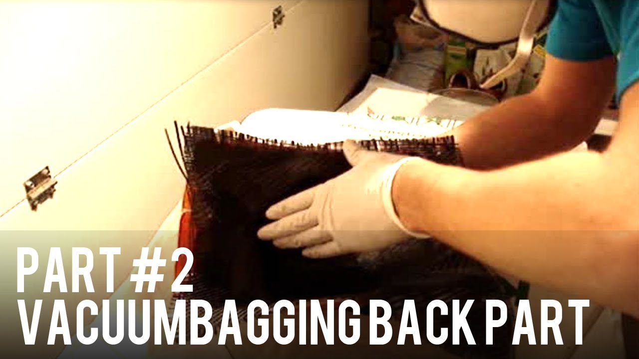 Carbon & Kevlar Hockey Helmet - Part 2 - (Vacuum Bagging Backpart)