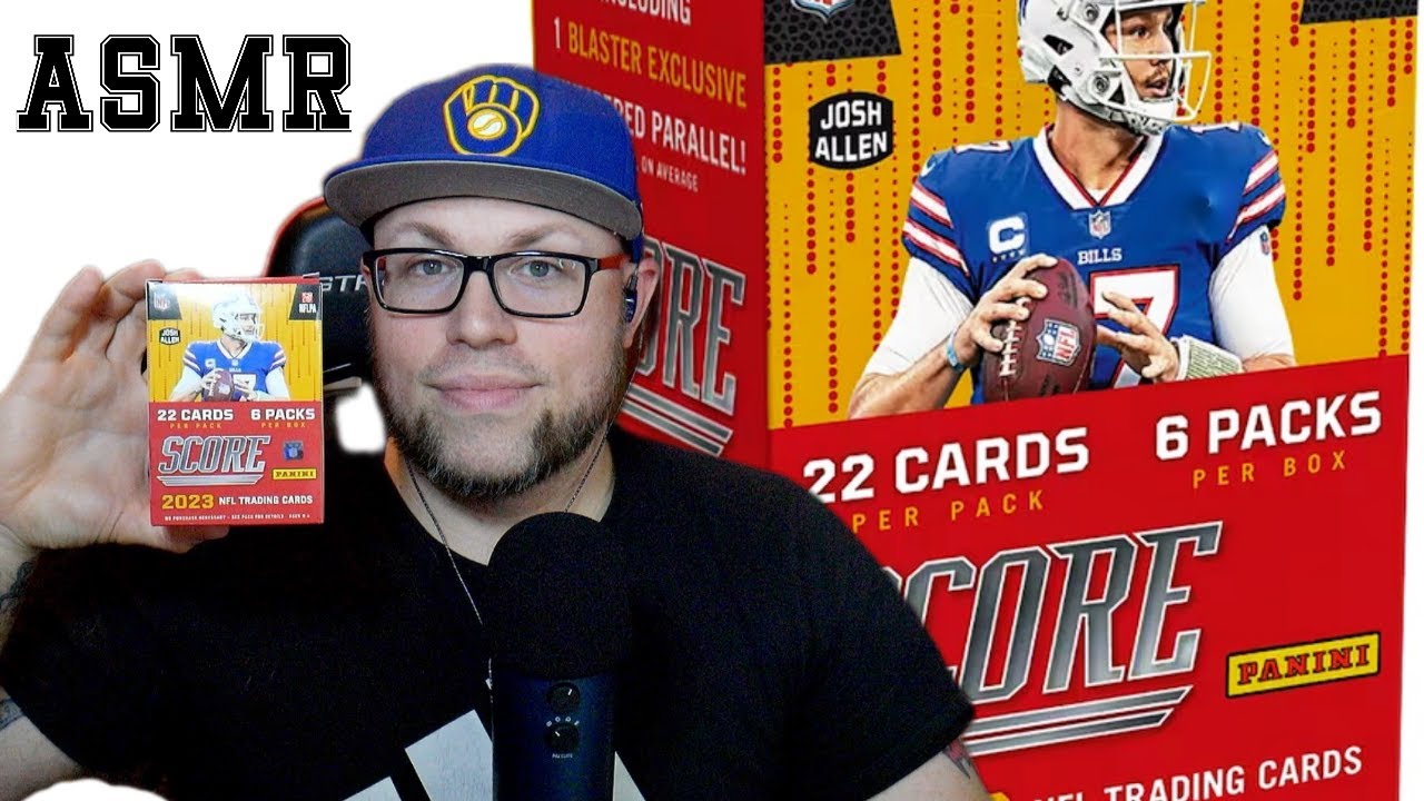 Soothing ASMR Football Card Opening: Exploring Score 2023 Collectibles with Gentle Sounds