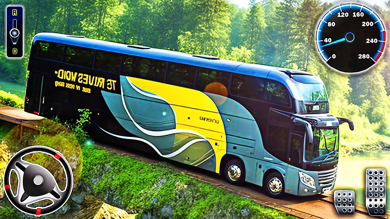 Offroad Coach Bus Simulator - Bus Vehicle Driving Master 3D | Android Gameplay