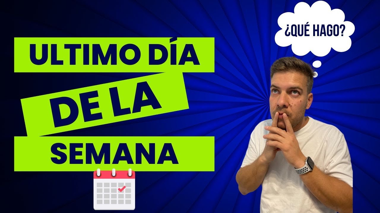 ▶ Qué hacer el ÚLTIMO entrenamiento de la Semana con tu Equipo de Fútbol