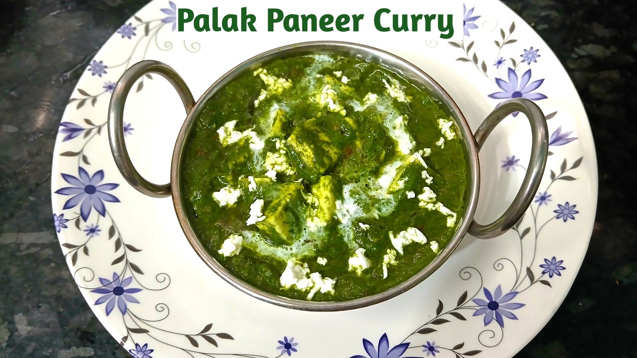 Restaurant Style Palak Paneer Curry Recipe In Telugu #youtubevideo #Palak #paneer #palakpaneer