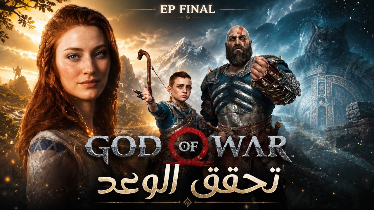 تختيم لعبة اله الحرب 2018 حلقة أخيرة /  GAMEPLAY GOD OF WAR 2018 EP Final