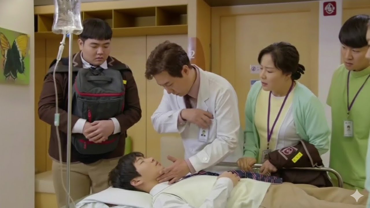 The handsome boy suddenly had a nosebleed and fainted/drama sick male lead scene#sick #hurt #ill