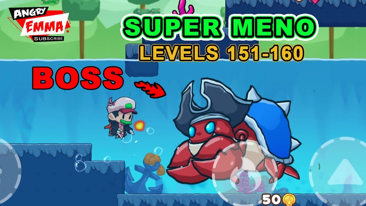 Super Meno - Levels 151-160 + BOSS (Android Gameplay)