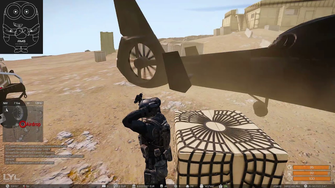 [LYL ARMA 3 ALTIS RP] UN klauen mir ganze 35 Nitro am Airdrop OMG!!!