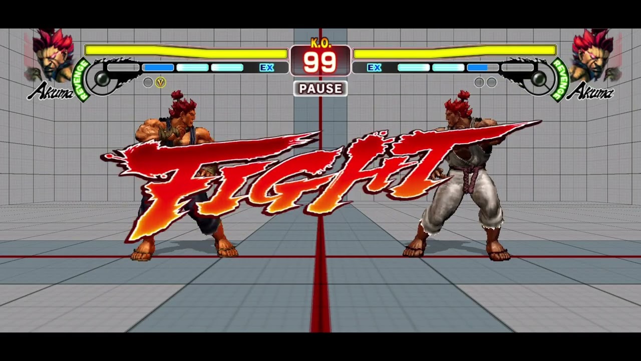Very tough opponent - Akuma (opponent navy) vs Akuma  - SF4 online battle #53