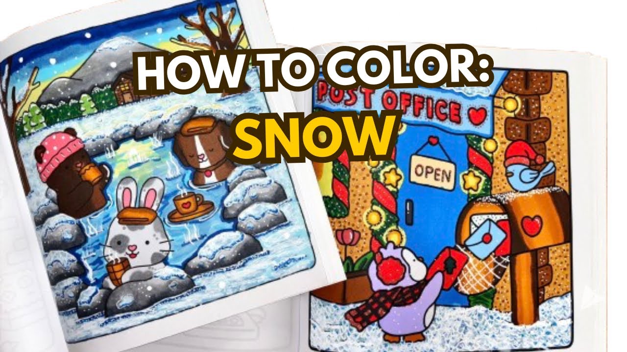 ❄️ how to color snow tutorial (ft. Ohuhu Alcohol Markers)