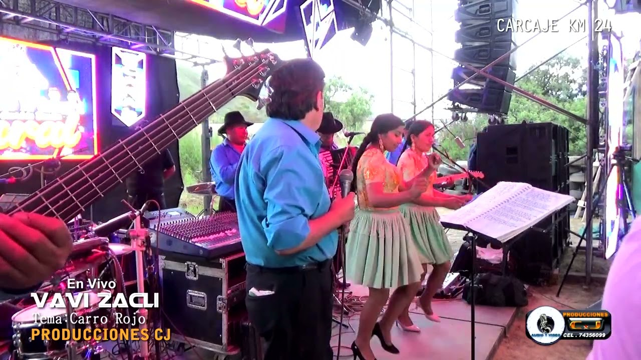 CARRO ROJO    EN VIVO VAVI ZACLI