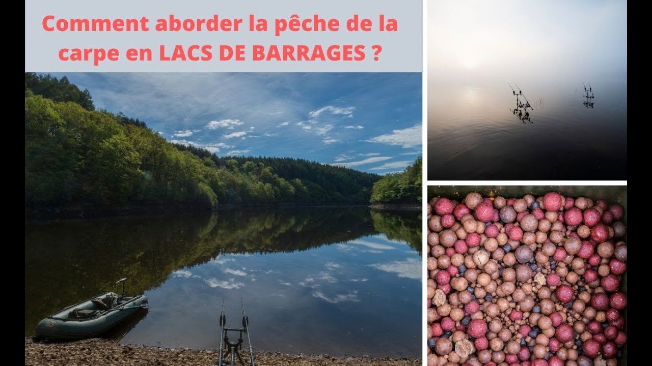 PÊCHE DE LA CARPE  : COMMENT aborder les LACS DE BARRAGE ?