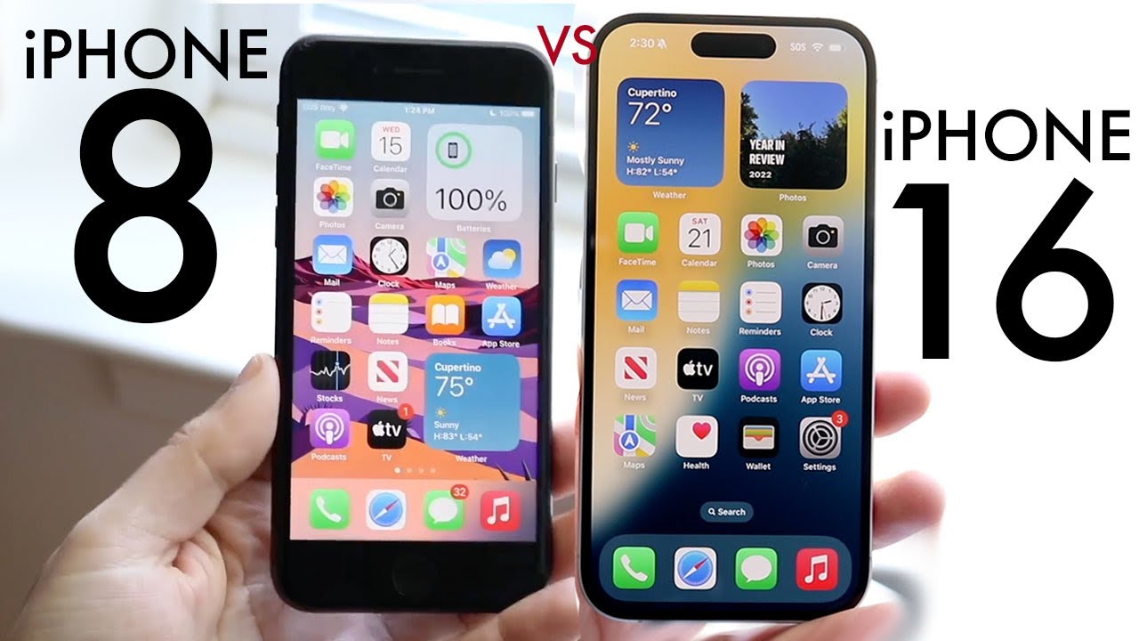 iPhone 16 против iPhone 8! (Сравнение) (Обзор)