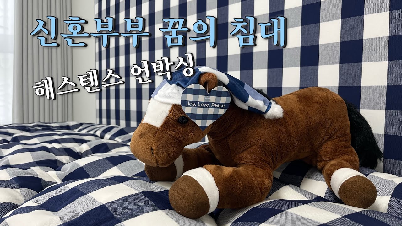 연예인 침대 해스텐스, 매장 방문부터 설치까지 함께해요!💙| 신혼부부 침대 추천 | 신혼부부 집꾸미기 브이로그 | 산아래 가구